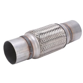 1/4" X 10" Exhaust Flex Pipe Stainless Steel Corrugated Flexible Connecting Pipe for Car Truck