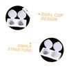 WOONEKY Elegant Nail Cup with Lid 2 Hole Soaking Dish