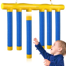 Maschief Hand Speed Challenge Game - Reflex Drop Sticks with Voice Prompts, 3 Speed Modes, USB Rechargeable, Family Party Toys for Kids & Adults-Blue