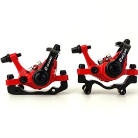 QIRUN ZOOM Aluminum Alloy Bicycle Rear Disc Brake Mountain Road MTB Bike Mechanical Caliper Disc Brake Cycling Double Brake Front and Rear Set