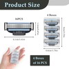 16 Pcs Razor Blades Compatible with Mach 3 for Men,