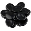 Rockcloud Worry Stone,Thumb Palm Stones for Anxiety, Healing Crystal, Black