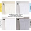 H.VERSAILTEX Pure White Curtain Thermal Insulated Tie Up Window Shade