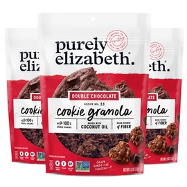 Purely Elizabeth Cookie Granola, Double Chocolate, Gluten-Free, Non-GMO 11oz Bag (3 Pack)