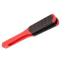 Pinza para Alisar el Cabello, Herramienta Plana para Alisar el Cabello, Ventilación Hueca Antiestática, Cepillo Alisador de Cabello de Doble Cara en Forma de V (rojo)