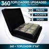 Toploader Binder | Holds 360 Toploaders | ROTHRATHER 9 Pocket