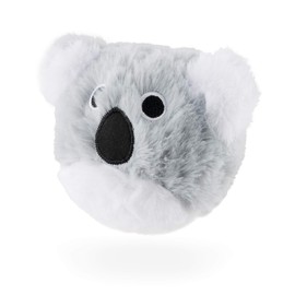 Flourish Pets 2in1 Tough Durable Dog Chew Toy with Non-Toxic BPA Free Rubber&Double Stitched Soft Fabric Exterior Squeaky Indestructible Dog Toy for Aggressive Chewers-Single Pack,Koala Prickles(4'')