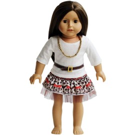 The New York Doll Collection Complete Outfit For 18 inch / 46cm Fashion Dolls - Includes Vintage Dress with Belt - Necklace - Fits 18 inch / 46cm Dolls - Dolls Clothes - Dolls Accessories