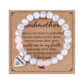 HUTIMY Godmom Gifts Bracelet from Godchild Godmother Jewelry Gift Godmother Charm Bracelet
