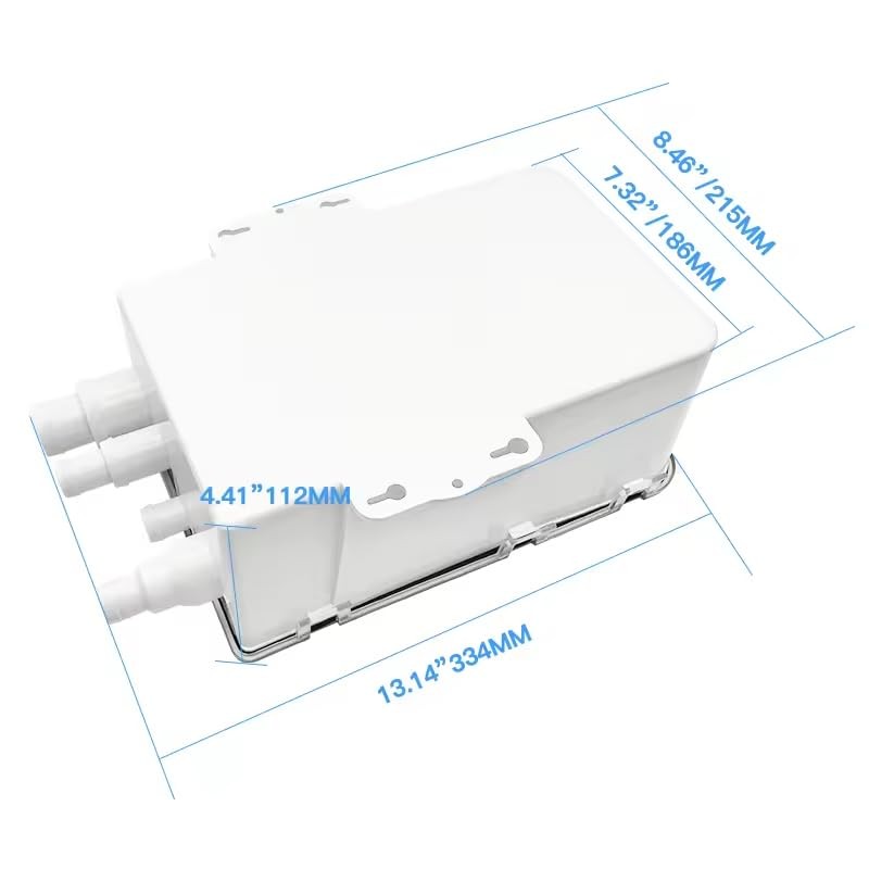 SAILINGFLO Marine Shower Sump Pump Kit System Drain Box-12V 750GPH
