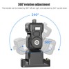 Camera Quick Release Plate 360° Adjustable Monitor Aluminum Alloy Holder