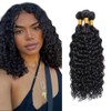 50g 1WS #1B Water Wave Hair Extensions 12 14 16