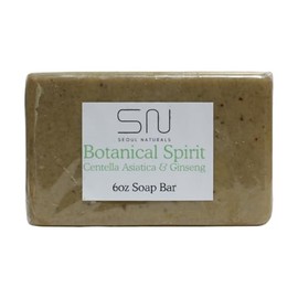 Seoul Naturals Botanical Spirit Centella Asiatica & Ginseng Soap, k beauty, 6 oz