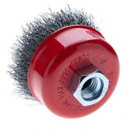 75mm Wire Brush for Angle Grinder, Soft Crimped Wire Brush Wheel for Light- to Medium-duty Cleaning Applications, Wired Cup Brush for Small and Large Angle Grinder with M14 Lockin Nut