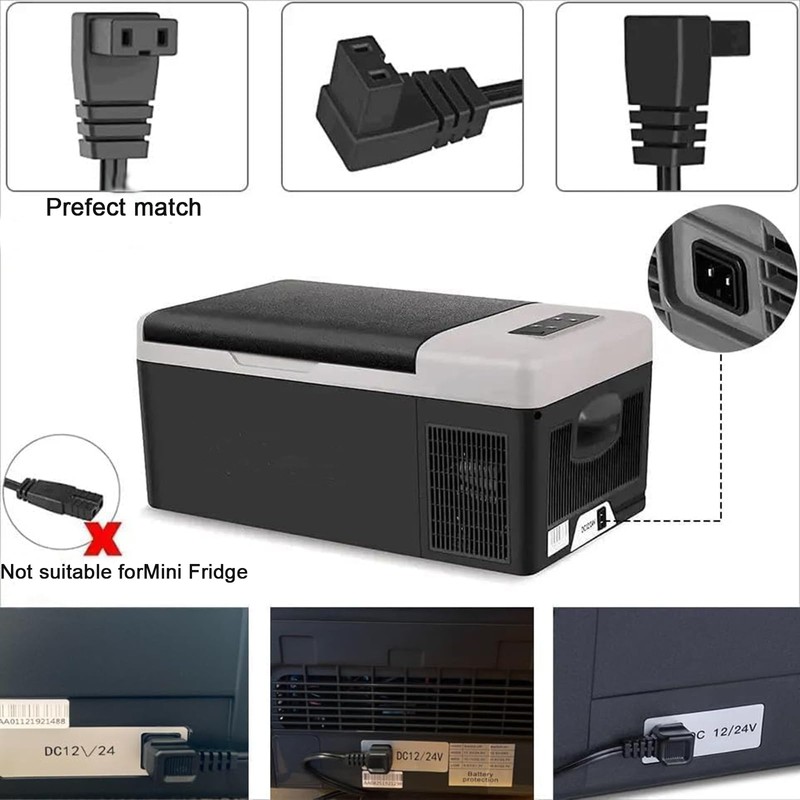12V Car Refrigerator Power Cord 10 ft DC Adapter Cable