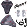 Black Motorcycle Cushion Spring Solo Seat Compatible with Honda Rebel