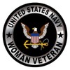 U.S. Navy Icon Woman Veteran Sticker