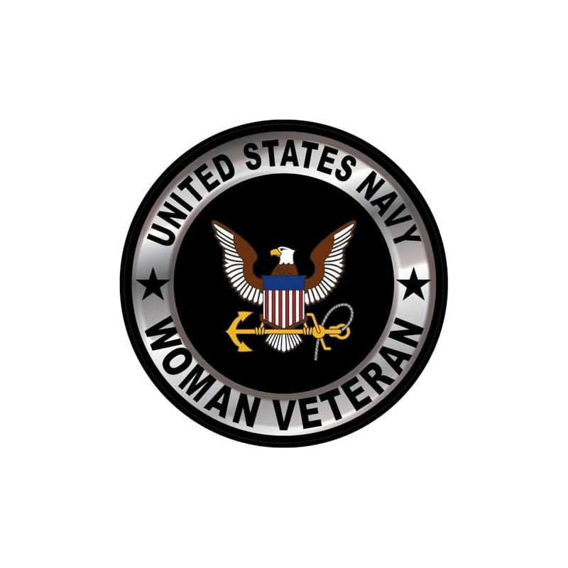 U.S. Navy Icon Woman Veteran Sticker
