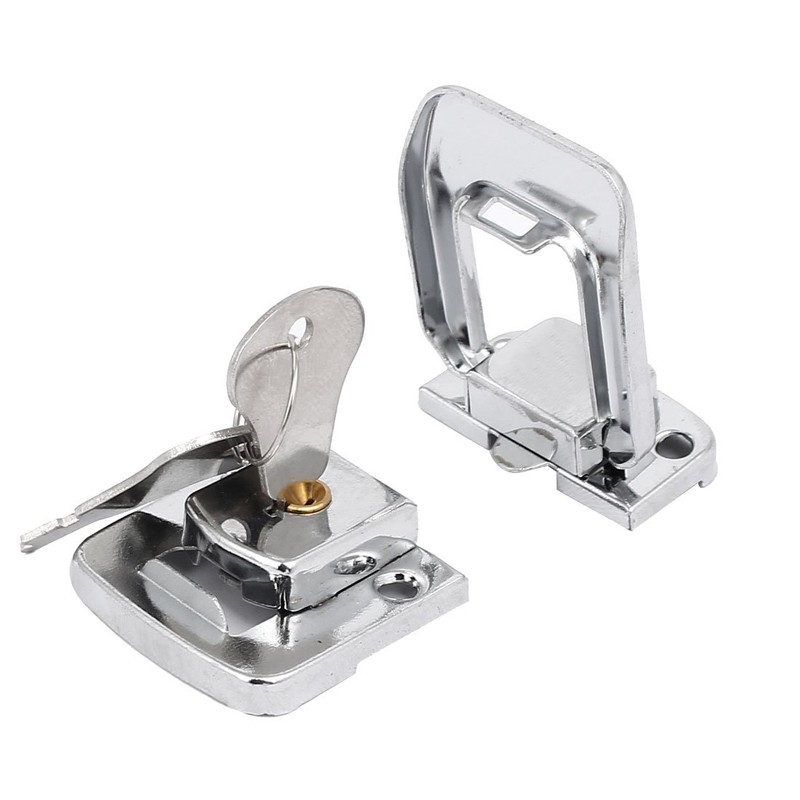 sourcingmap Toolbox Jewelry Box Toggle Latches Catch Hasp Lock Silver