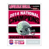 Ohio State Buckeyes 2014 National Champions Buckeye Football Decal