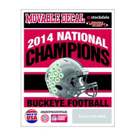 Ohio State Buckeyes 2014 National Champions Buckeye Football Decal