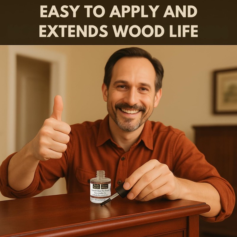 Trade Secret Crystal Clear Pro Finish, Furniture Repair Touch Up