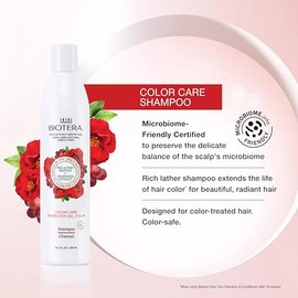 Biotera Color Care Extending Shampoo | Protect Color-Treated Hair | Microbiome Friendly | Vegan & Cruelty Free | Paraben Free | Color-Safe | 15.2 Fl Oz