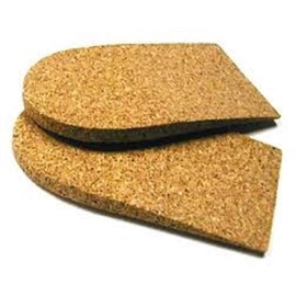 Cork Rubber Heel Lifts, 1 Pair, from Atlas Biomechanics (1/2" Large (3" Wide))