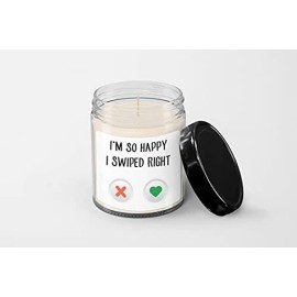 SpreadPassion I'm so Happy I Swiped Right Candle - Soy Wax Candle - Hand Poured Candle
