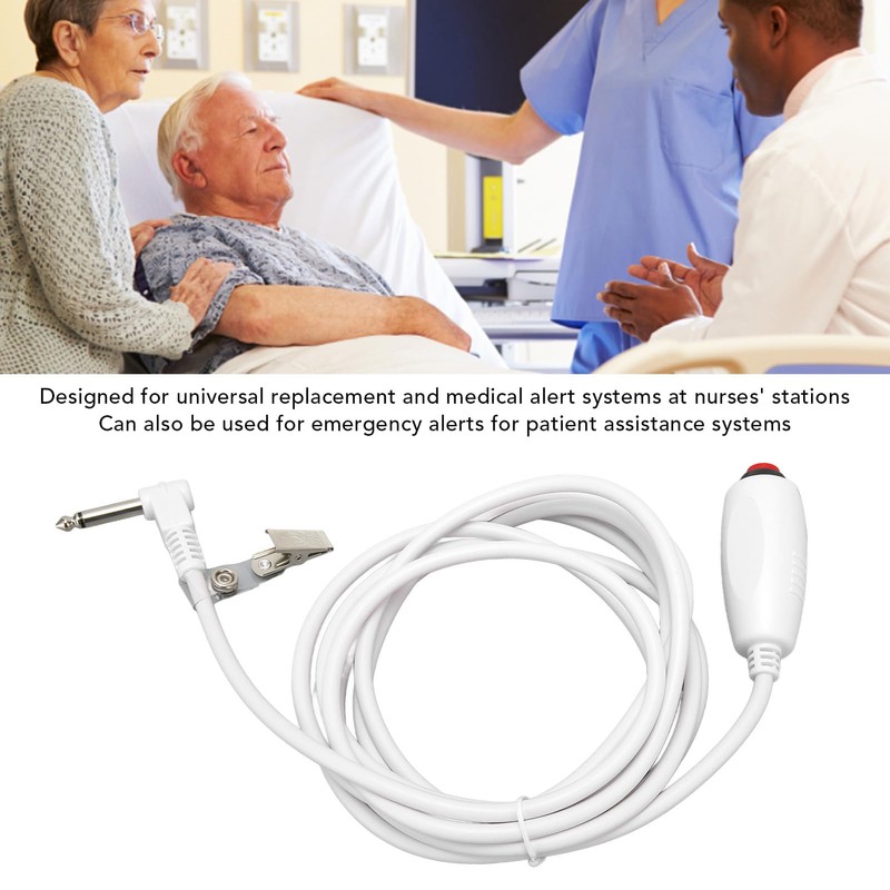 Push Button Cord, Universal 6.35mm Interface Replacement Nurse Call Cord