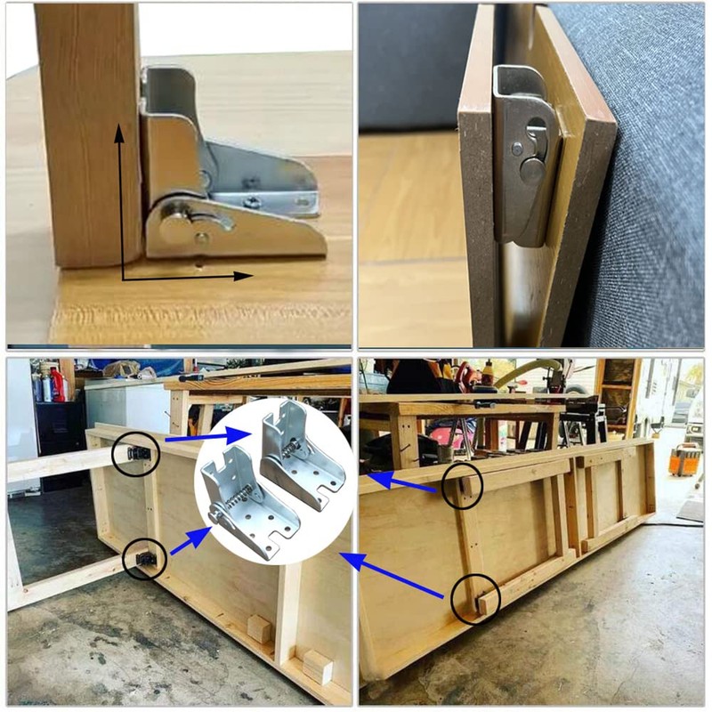 Self Locking Hinges,90 Degree Folding Leg Support Bracket,Folding Hinges for