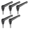 sourcing map 5pcs Adjustable Clamping Lever Handle M8 x 25mm