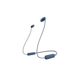 Sony WI-C100 - Audífonos inalámbricos intraauriculares con Banda para el Cuello y micrófono para Llamadas con Manos Libres, Azul, WIC100/L (Versión Nacional)