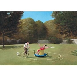 Inkognito Folding Card with Envelope C6 (11.5 x 17 cm) • 16099-5 "Carousel Artist Gerhard Glück • Love/Valentine's Day • Satire • Easter