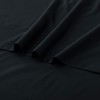 Toodou Soft Brushed Microfiber Black King Size Flat Sheets-Comfortable and