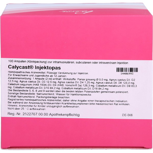 Nicht vorhanden Calycast Injektopas, 100X2 ml AMP