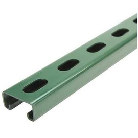 Strut Channel, 1-5/8" W, 5 ft. L, Green