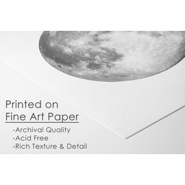 Moon Phases Art Prints (Set of 4) - Unframed - 11x14s | Celestial Wall Décor for Astronomy Enthusiasts | Enhance Your Home with the Mystique of the Moon's Phases | Home Décor | Wall Décor