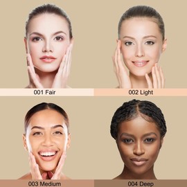 Baked Blush Highlight Bronze Powder 3-in-1 Contour Palette Sculpt Satin Silky Smooth Makeup Palettes Powder (002-Light)