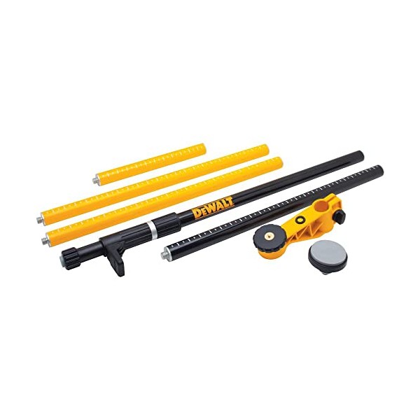 DEWALT Laser Level Mounting Pole, 1/4-Inch Base (DW0882),6.4 x 5.75
