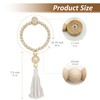 YISARSH Wood Bead Magnetic Curtain Tiebacks, No Drill Curtain Tie