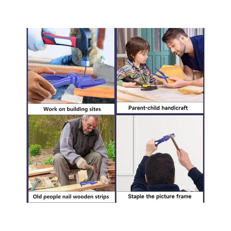 Nail Holder for Hammering, Plastic Pliers, Secure Nails Anti-Smashing Finger