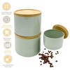 Set of 3 Stackable Tea Coffee Sugar Canister Airtight Food