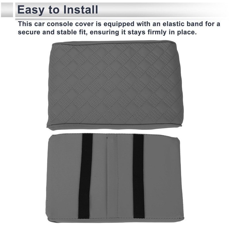 X AUTOHAUX Car Center Console Cover Car Armrest Cover 12.6"x8.66"x2.36"