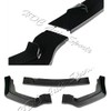 S SIZVER Painted Black Front Bumper Body Kit Spoiler Lip