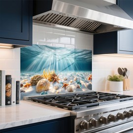 Kitchen Wallpaper Self Adhesive Oil Proof Sticker Waterproof Backsplash Wall Protector Film Removable Paper for Cupboard 30 X 16 inch