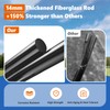12x6 FT Soccer Goal for Backyard with Stable Outward Angled