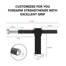 Wrist and Forearm Blaster, Wrist Roller & Forearm Strengthener for Training and Workout, Ideal for Hand, Wrist, and Forearm Muscle Strength Training at Home or Gym