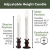 612 Vermont Ultra-Bright LED Window Candles with Timer, Battery Operated,