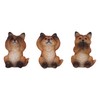 Nemesis Now Three Wise Foxes 8.5cm Resin Brown Three Wise